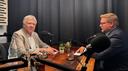 Norman Albert und Landeswahlleiter Prof. Dr. Stephan Bröchler bei der Aufnahme zum Podcast „Wir haben die Wahl“ Norman Albert und Landeswahlleiter Prof. Dr. Stephan Bröchler